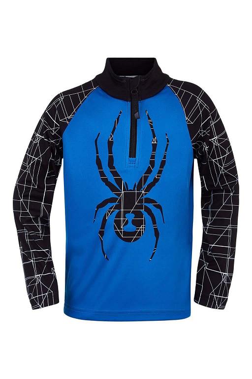 Top Spyder Maze Zip T-Neck Azules Para Poco Chicos Mexico MX53147